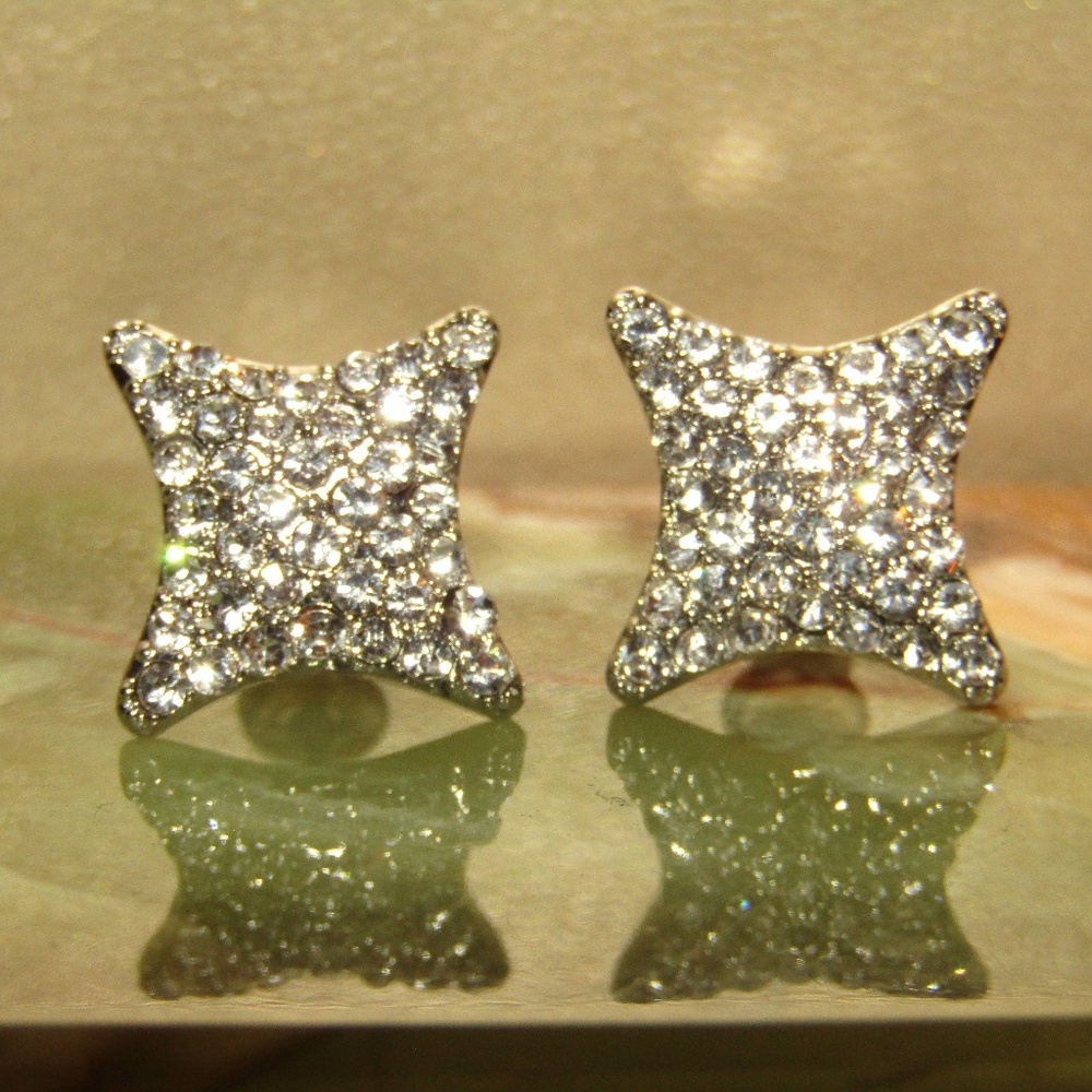 4 Point Star Earrings